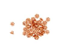 Craftelier - Lot de 40 Oeillets à Fleurs | Idéal pour le Scrapbooking et le Bricolage | Valable pour Différents Matériaux | Taille de 5 mm à l'intérieur et 10 mm à l'extérieur - Couleur Or Rose