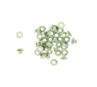 Craftelier - Lot de 40 Oeillets à Fleurs | Idéal pour le Scrapbooking et le Bricolage | Valable pour Différents Matériaux | Taille de 5 mm à l'intérieur et 10 mm à l'extérieur - Couleur Vert Menthe