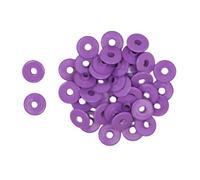 Craftelier - Lot de 40 Oeillets Wide Idéal pour le Scrapbooking et le Artisanat | Approprié pour Différents Matériaux | Taille Diamètre Intérieur 5 mm et Extérieur 13 mm - Couleur Violet
