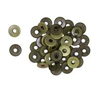 Craftelier - Lot de 40 Oeillets Wide Idéal pour le Scrapbooking et le Artisanat | Approprié pour Différents Matériaux | Taille Diamètre Intérieur 5 mm et Extérieur 13 mm - Couleur Bronze Vintage