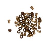 Craftelier - Lot de 50 Mini Oeillets Idéal pour le Scrapbooking et l'Artisanat | Valable pour Différents Matériaux | Taille Diamètre Intérieur 3 mm et Extérieur 5 mm - Couleur Bronze Vintage
