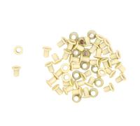 Craftelier - Lot de 50 Mini Oeillets Idéal pour le Scrapbooking et l'Artisanat | Valable pour Différents Matériaux | Taille Diamètre Intérieur 3 mm et Extérieur 5 mm - Couleur Jaune pastel