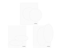 Craftelier Lot de 6 diffuseurs de gaufrage dimensionnels pour machine à embosser Sizzix, Big Shot, Big Shot Plus, Big Shot Switch, Revolution | 3 formes pour scrapbooking