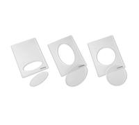 Craftelier Lot de 6 diffuseurs de gaufrage dimensionnels pour machine à embosser Sizzix, Big Shot, Big Shot Plus, Big Shot Switch, Revolution | 3 formes pour scrapbooking