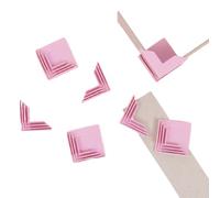Craftelier - Lot de 8 équerres ou coins en forme de L pour montage en carton | Convient pour les épaisseurs de 1,5 mm, 2 mm et 3 mm | Comprend un sac de rangement en carton | Couleur rose