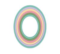 Craftelier - Lot de mini matrices essentielles pour scrapbooking, loisirs créatifs, fabrication de cartes - Forme ovale - Dimensions : environ 3,2 x 4,2 cm et 7 x 9,2 cm