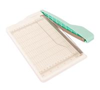 Craftelier - Massicot pour découper du papier - Coupe-papier portable pour scrapbooking, carte ou étiquettes jusqu'à 21,6 cm - Avec guide de protection en plastique pour améliorer la précision