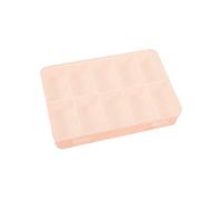 Craftelier - Mini boîte de rangement avec 10 compartiments pour matériaux de scrapbooking et travaux manuels | Dimensions 14,6 x 9,1 x 3,2 cm (5,75" x 3,6" x 1,25") - Couleur transparente et blanche