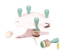 Craftelier - Organisateur et support pour applicateurs d'encre ou encreurs | 8 emplacements pour encreurs | Assemblage requis | Dimensions approximatives de diamètre 16 cm - Bois laqué de couleur