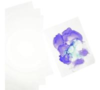 Craftelier - Papier Yupo en matière synthétique et consistance lisse pour encres à alcool, idéal pour créer des fonds à effet marbré, comprend 10 feuilles blanches, poids 250 g. Dimensions: