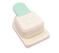 Craftelier - Perforateur à levier 3-en-1 pour 3 tailles d'étiquettes sur papier et cardstock | Spécial pour le scrapbooking et le crafting | Tailles : 3,8 cm, 5,1 cm et 6,3 cm