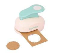 Craftelier - Perforatrice à Levier de Cercle Festonné de 3,81 cm (1.5") de Diamètre | Convient au Papier et au Carton | Idéal pour le Bricolage et le Scrapbooking | Taille Approx. 9,5 x 6 x 7 cm