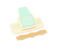 Craftelier Perforatrice à levier à pression pour réaliser des bords double filigrane pour papiers et cartes - Spécial pour scrapbooking et travaux manuels - Dimensions : environ 15 x 5,02 x 5,02 cm
