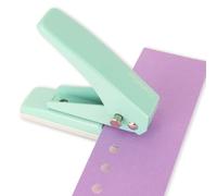 Craftelier Perforatrice à trou unique avec collecteur de déchets, capacité de 20 feuilles, perceuse métallique pour cartes, carton et projets créatifs, pour bureau, maison ou école