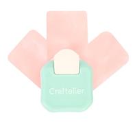 Craftelier Perforatrice d'angle 3 en 1 à levier pour réaliser des courbes de 3 tailles (4, 7 et 10 mm) sur papiers, cartes et papier photo | Spécial scrapbooking