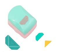 Craftelier - Perforatrice de coin triangle gaufré pour le papier e le bristol | Pour décorer vos projets de Scrapbooking et loisirs Créatifs | Dimensions approximatives 7,2 x 5,6 x 8,1 cm