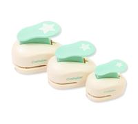 Craftelier - Perforatrices Étoile Lot de 3 à Levier, Diamètres 3/8”, 5/8” et 1”, pour Papier et Carton, Idéal pour Loisirs Créatifs, Carterie et Scrapbooking