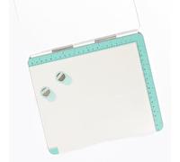 Craftelier - Plate-forme d'estampage de joints en caoutchouc et en silicone pour le scrapbooking et l'artisanat | Guides centimètres et pouces | Couleur blanc et turquoise - Taille 24,5 x 22 x 1,3 cm