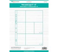 Craftelier - Pochettes en plastique transparent avec 7 poches A pour albums photos personnalisés | Comprend 10 pochettes de 22,86 x 30,48 cm (9" x 12") | Compatible avec les albums à 3 et 4 anneaux