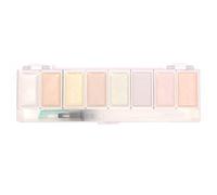 Craftelier - Set de 8 aquarelles Aurora Metallic Coloured + Pinceau avec réservoir d'eau | Idéal pour les projets de scrapbooking | Palette 23 x 6,5 cm - Godet 4,5 x 2,5 cm