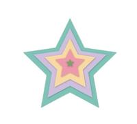 Craftelier - Set de mini matrices essentielles pour création de scrapbooking, travaux manuels et cartes | Forme d'étoiles - Dimensions approximatives entre 0,5 x 0,4 cm et 6,57 x 6,25 cm