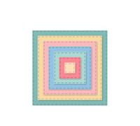 Craftelier - Set de mini matrices essentielles pour Scrapbooking, artisanat et papeterie | Forme carrée - Dimensions approximatives : 1,00 x 1,00 cm à 7,00 x 7,00 cm