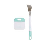 Craftelier - Set de spatule et grattoir | Outils essentiels pour travailler avec divers matériaux de scrapbooking et autres travaux manuels tels que le vinyle et le papier | Couleur blanc et turquoise