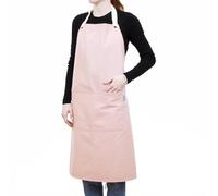 Craftelier - Tablier pour loisirs créatifs | 100% coton, avec poches | Couleur rose | Ajustable et confortable | Tablier pour scrapbooking, peinture acrylique, gesso et techniques mixtes, 80 x 86 cm
