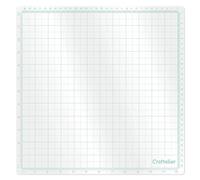 Craftelier - Tapis translucide multi-usages à faible adhérence avec grille d'alignement | Ne convient pas comme base de coupe | Taille totale env. 30,5 x 30,5 cm - Transparent