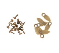 Craftelier - Twist Brads and Buttons to Create Fasteners for Scrapbooking and Craft Projects | Includes 50 Brads and 50 Buttons | Size 17 x 7 mm (0.67" x 0.28") - Vintage Bronze Colour