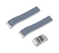 CRAFTER BLUE Bracelet de montre en caoutchouc MX03-117 FKM de 20 mm découpé à la taille souhaitée - Bracelet de montre à dégagement rapide compatible avec Seiko Alpinist Classic Series, Alpinist GMT