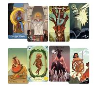 CRAFTERIAN Urban Enigma Lot de 78 cartes de tarot originales pour débutants et experts avec guide (français non garanti), jeu de divination pour tous les niveaux de compétence.