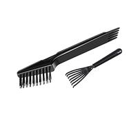 Crafterlife, Râteaux de nettoyage pour brosse à cheveux, ensemble d'outils de nettoyage pour enlever la poussière des cheveux, les peluches, les débris de la brosse à cheveux, le peigne- 2 pièces