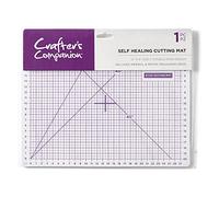 Crafter's Companion Self Healing A4 Mat (12" x 9") -Hard Wearing & Durable-Perfect Use with Craft Knives & Rotary Cutters-Suitable for Cutting Paper, Card & Fabric, White