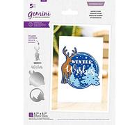 Crafter's Companion Gemini Expressions Matrice de découpe en métal superposable Sentiments Noël et vœux d'hiver Argenté Taille unique
