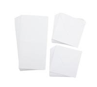 Crafter's Companion Lot de 100 cartes blanches et enveloppes de 15,2 x 15,2 cm - Comprend 50 cartes vierges blanches et 50 enveloppes assorties - Idéal pour une variété d'occasions