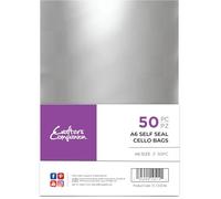 Crafter's Companion Lot de 50 sachets transparents A6 en cellophane auto-adhésifs