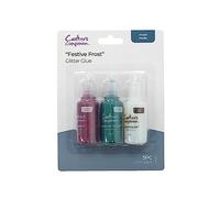 Crafter's Companion Mixed Media 20ml Glitter Glue-Festive Frost-Pack of 3, Taille Unique