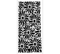 Crafter's Workshop Slimline Stencil 4"X9"-Daisy Spread