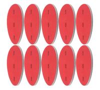 CRAFTHROU 10 Pièces Patin de Ponçage de Bowling Éponge Abrasive Ronde Rouge Grains 240 à 3000 Entretien Solide et Compact pour Boule de Bowling Bowlers et Passionnés