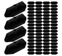CRAFTHROU 100 Clips de Fixation pour Lames de Terrasse Composite en Abs, Système Robuste et Dissimulé pour Plancher Extérieur, Pack de 100 Pièces