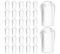 CRAFTHROU 100 Pièces Protège-embouts en Plastique Pvc Blanc pour Extrémité du Cintre, Design Polyvalent et Résistant la Déformation, Accessoire pour Protection des Crochets