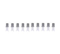 CRAFTHROU 10pcs Têtes de Tondeuse à Poils de Nez en Acier et Plastique, Accessoires Portables pour Coupe Précise, Remplacement Précis pour Épilateur de Nez