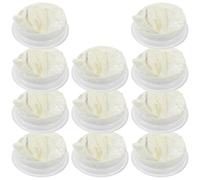 CRAFTHROU 11 Pièces Coussin Filtrant pour Aquarium 3D Design Nid d'abeille en PP Beige, Filtre pour Aquarium d'eau Salée, Accessoire pour Entretien du Bac à Poissons
