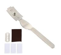CRAFTHROU 1ensemble Couteau Inox de Boulanger pour Fait Maison Lame Incurvée Résistante Trancheur de Pâte avec Lames Amovibles et Protection Outil de Découpe pour Grigner la Croûte