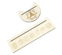CRAFTHROU 1ensemble Support Bois pour Cartes Tarot Divinatoires Présentoir Compact et Léger Forme de Lune pour Autel et Décoration Intérieure