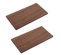 CRAFTHROU 2 Pièces Panneaux de Bois Bruts en Noyer, Feuilles de Contreplaqué pour Loisirs Créatifs, Couleur Café, Faciles à Poncer Graver, pour Bricolage et Décoration Intérieure