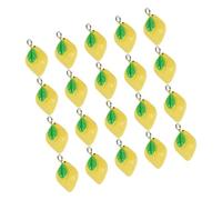 CRAFTHROU 20pcs Breloques en Plastique et Résine Jaune pour Camping, Création de Bijoux et Projets D'artisanat, Design Frais et Attrayant
