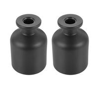 CRAFTHROU 2pcs Flacons de Parfum en Verre Noir Mat 100ml pour Aromathérapie Élégant et Créatif, pour Mariages et Contemplation