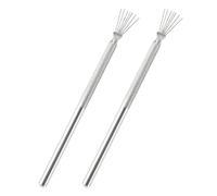 CRAFTHROU 2pièces Outils de Sculpture Argile Pinceaux Texture Pottery Modélisation Artisanat Polyvalents pour Poterie et Sculpture Crée Textures Réalistes